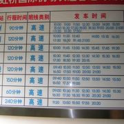 上海・虹橋机場バス時刻表
