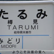 薄墨桜を見に行くときに降りる駅