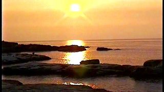 　日本海に沈む最高の夕日！