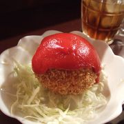 土曜限定・名物コロッケの屋台