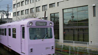 近鉄　内部線はおもちゃの電車みたい