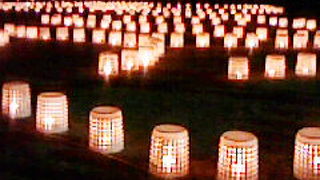 鶴ヶ城の絵ろうそくまつりへ行って来ました。