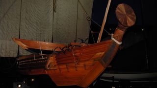 樽廻船　住吉丸が出迎える、船の科学館、和船の巻