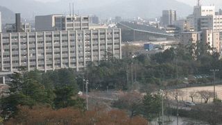 鳥取市街が一望