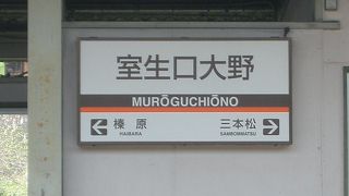 大野寺と室生寺への下車駅