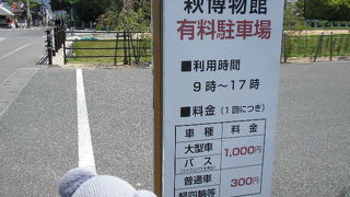 萩博物館と中央公園の駐車場が有料になっちゃいました。(2018年明倫学舎駐車場状況追記）