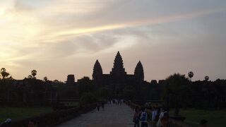 アンコールワットの朝日・夕日