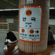 ソウル地下鉄　３２８　安国　