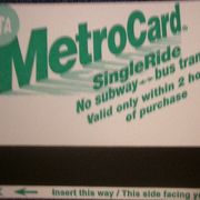 MetroCard SingleRide は白色