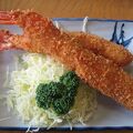 おいしい海の幸、最高の大エビフライ