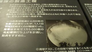 ゴンドラ製造には、女子挺身隊が動員された日本軍の兵器が展示の風船爆弾、とことん江戸博の巻