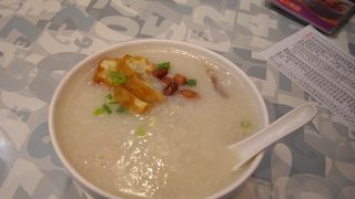 朝食にお粥を