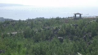 遊歩道があります。山も海も良く見えます。