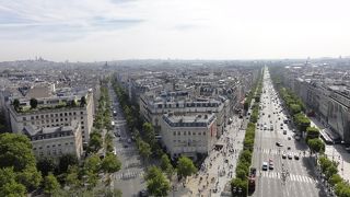 上から見たらモンマルトルの丘まで見えます