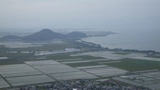 ロープウェイで