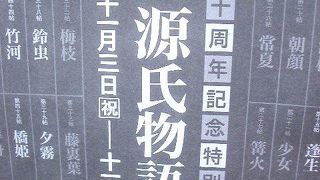 源氏物語絵巻の特別展示は１１月２８日まで