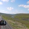 国道98号線　Tana　bruからLakselvに行く途中，Ifjord-Fjelletはラップランド有数の絶景