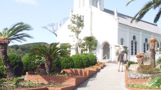 純白に輝いてる美しい教会　「大江天主堂」