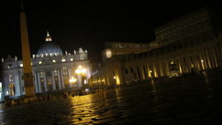 ライトアップされた夜が素敵