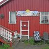 Skarsvagのサンタグッズを売る店