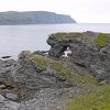 Skarsvagから徒歩20分で山を越えたKirkeportenは海がきれい