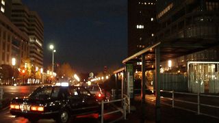 丸の内中央口に移動したタクシー乗り場 、早朝の東京駅が好き！の巻