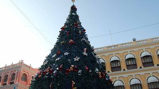 マカオの世界遺産の１つ　セナド広場