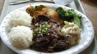 バーベキューのプレートランチでガッツリいきましょう