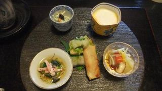 蕎麦会席がおすすめです