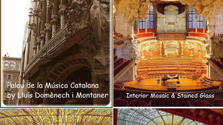 雫が落ちるが如き・・ 天窓ステンドグラスの美は圧巻！　Palau de la Musica Catalana