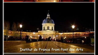 夜もおすすめ◎　撮影はクール・カレ(ルーヴル) からも美し♪　Pont des Arts, Paris