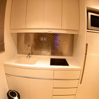 キッチン。電子レンジつき。