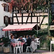 ストラスブルグのプティット･フランスのレストランAu Pont St-Martin