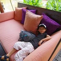 チェックインするときはこのブランコチェアで！