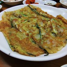 ボリュームたっぷりのチヂミ