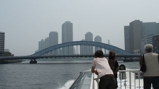 隅田川の第四番目の橋は永代橋、隅田川テラス散策の巻