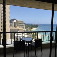 ワイキキビーチとダイヤモンドヘッドが見えます