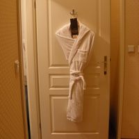 バスローブとスリッパもある