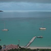 屋上から見た海岸