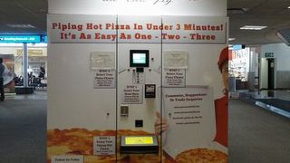 ヨハネスブルグ空港のピザ自販機