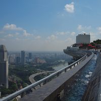 屋上のプールからの眺め。高すぎて怖い。