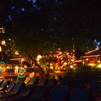 ビーチからホテルを撮影