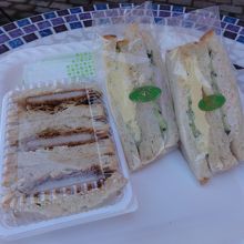 サンドイッチのパンもふわふわ