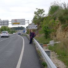 PONT DEL DIABLEのバス停付近
