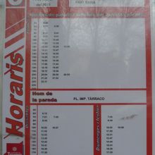 インペリアル・タラコ広場のバス時刻表