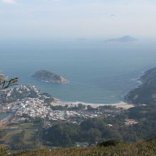石澳ビーチが見下ろせます。