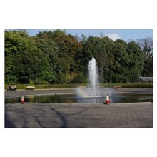 噴水があり、休憩できるベンチもありました