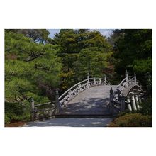 いくつかある庭に架かる橋