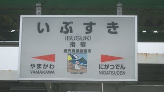 指宿駅は稚内駅と姉妹駅。