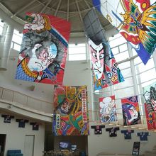 展示されている大凧